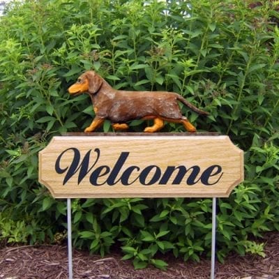 Welcome Sign & Garden Stake: Dachshund Dog Breed