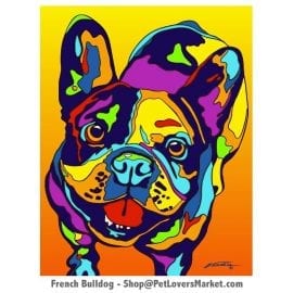 French Bulldog Art: French Bulldog Painting by Michael Vistia.