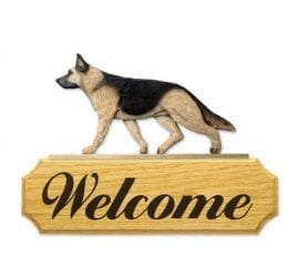 Dog Signs: German Shepherd Dog Welcome Sign