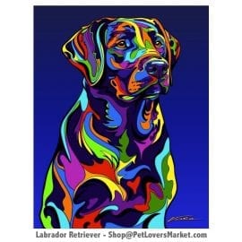 Labrador Pictures and Labrador Art for Sale. Labrador art and dog painting by Michael Vistia.