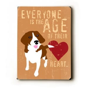 Dog Prints: Everyone is the Age of their Heart