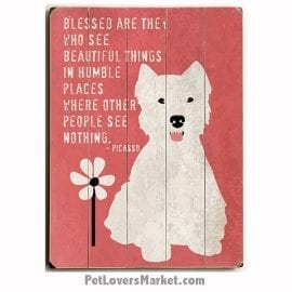 Dog Art with Dog Quotes (Blessed)
