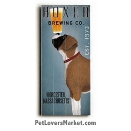 Boxer Brewing Co: Vintage Beer Ads with Vintage Dogs (Vintage Boxer Dog).