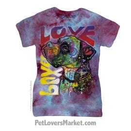 Dean Russo T Shirts: Boxer Love (Womens)