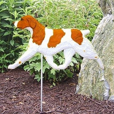 Brittany Spaniel Statue (Orange): Dog Statues and Garden Statues