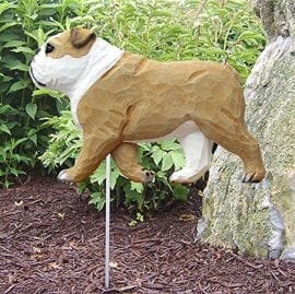 Bulldog Statue (Tan): Dog Statues and Garden Statues