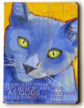 Cat Print / Cat Art: In Ancient Times Cats Were Worshipped as Gods...