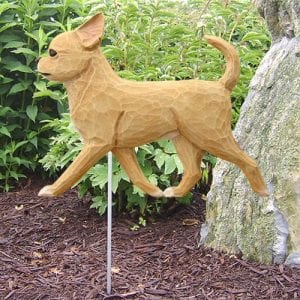 Chihuahua Garden Statue (Fawn): Dog Statues and Garden Statues