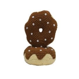 Crochet Dog Toys: Chocolate Donut
