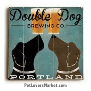 Double Dog Brewing: Vintage Beer Ads with Vintage Dogs