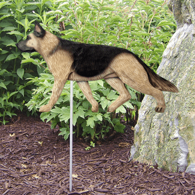 German Shepherd Statue (Tan/Black). Dog Statues and Garden Statues.