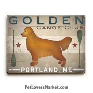 Golden Canoe Company: Vintage Ads with Vintage Dogs.