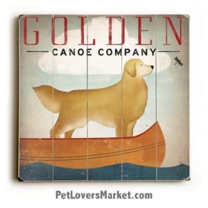 Golden Canoe Company: Vintage Ads with Vintage Dogs.