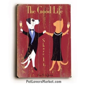 The Good Life - Wooden Sign / Vintage Ad / Vintage Art.