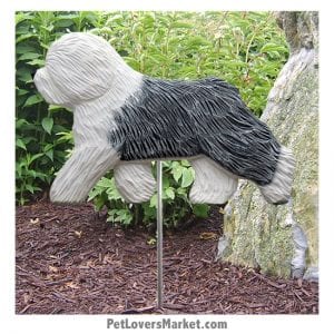 Old English Sheepdog Statue - Dog Statues and Garden Statues