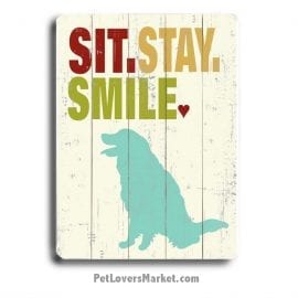 Dog Art with Dog Quotes (Sit)