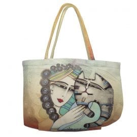 Tenderness Cat Tote by Albena (Bubble Bag)