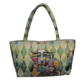 Totes for Dog Lovers - Square Handbag with Dog Art by Albena