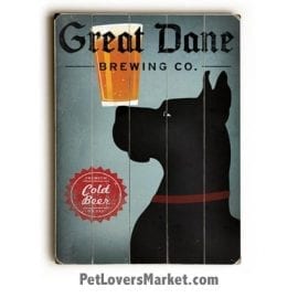 Great Dane Brewing Company - Vintage Ad / Wooden Sign