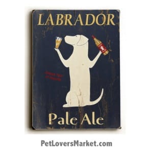 Vintage Labrador: Labrador Pale Ale. Vintage ad, vintage sign, vintage art.