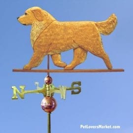 Weathervanes: Golden Retriever. Dog Weathervane and Dog Sign. All weathervanes made in USA.