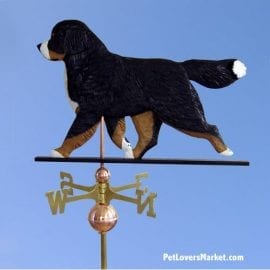 Weathervanes: Bernese Mountain Dog Weathervane for Roof and Garden Decor. Weathervane made in USA. Gifts for Dog Lovers.