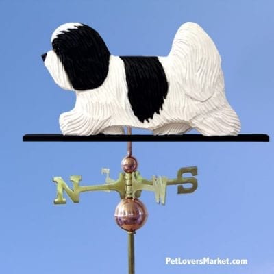 Weathervanes: Coton De Tulear Dog Weathervane for Roof and Garden Decor. Weathervane made in USA. Gifts for Dog Lovers. Michael Park Woodcarver.