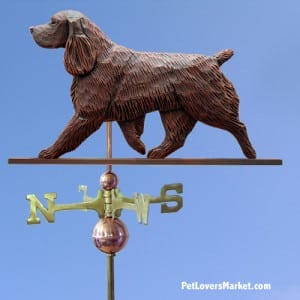 Weathervanes: Field Spaniel Dog Weathervane for Roof and Garden Decor. Weathervane made in USA. Gifts for Dog Lovers. Michael Park Woodcarver