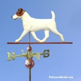 Weathervanes: Jack Russell Terrier Dog Weathervane for Roof and Garden Decor. Weathervane made in USA. Gifts for Dog Lovers. Michael Park Woodcarver.
