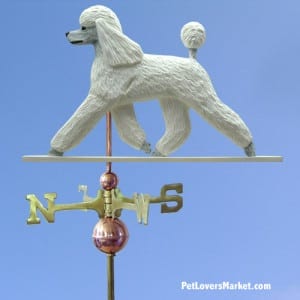 Weathervanes: Poodle Dog Weathervane for Roof and Garden Decor. Weathervane made in USA. Gifts for Dog Lovers. Michael Park Woodcarver.