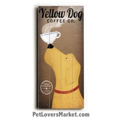 "Yellow Dog Coffee Co" - Vintage Coffee Ads with Vintage Dogs.